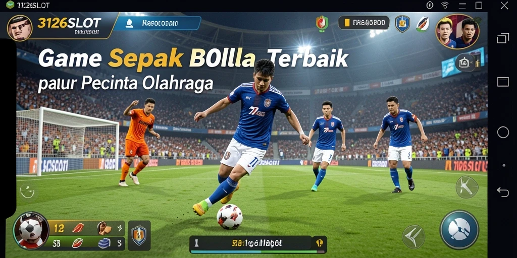 Screenshot 3126SLOT menampilkan aksi seru pertandingan sepak bola.