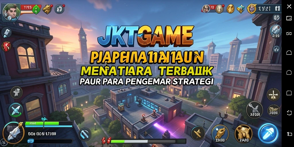 Tampilan seru dari gameplay JKTGAME dalam mode Tower Defense.