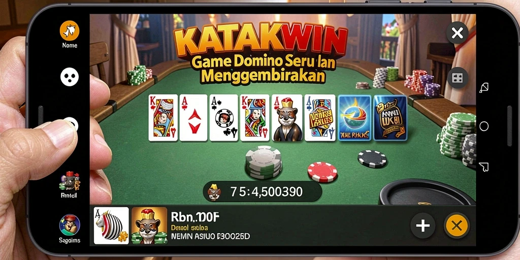 Tampilan gameplay seru dari KATAKWIN dengan pemain yang penuh semangat.