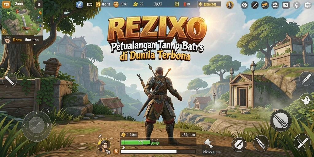 Gameplay seru di dunia terbuka REZIXO yang menakjubkan.