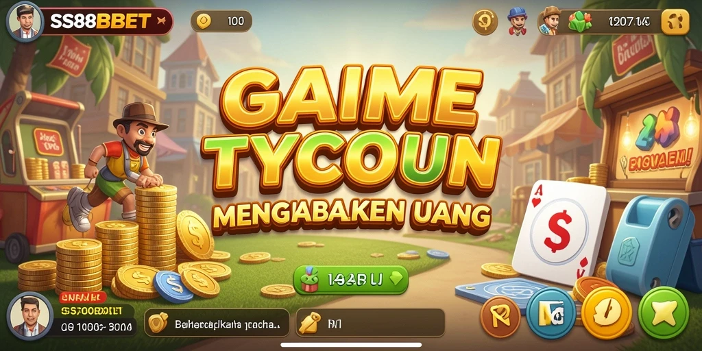 Tampilan gameplay menarik dari SS88BET dengan berbagai bisnis yang bisa dikelola.