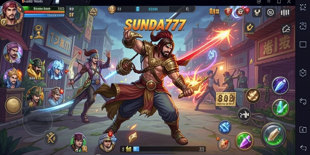 Tangkapan layar gameplay SUNDA777 menunjukkan pertarungan strategi yang mendebarkan.