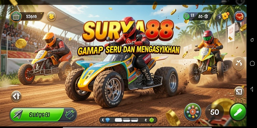 Gameplay seru dengan grafis balap yang menawan.