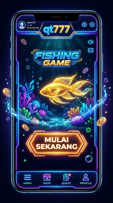 Tampilan antarmuka qt777 yang sederhana dan intuitif.